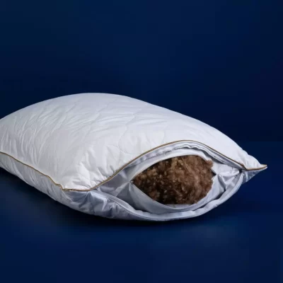 Hälsa Ljungan Pillow Camel Hair Filling Cotton Satin Fabric